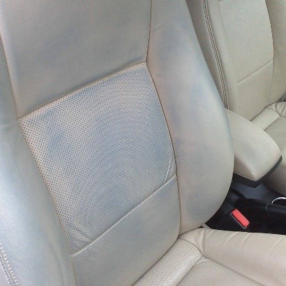 Dye Transfer on Leather Car Seat
